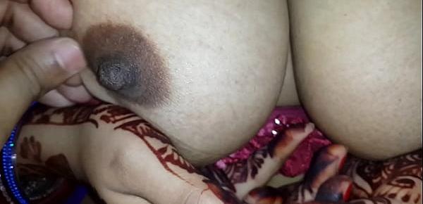  Sexy delhi wife showing nipple  and rubing hubby dick